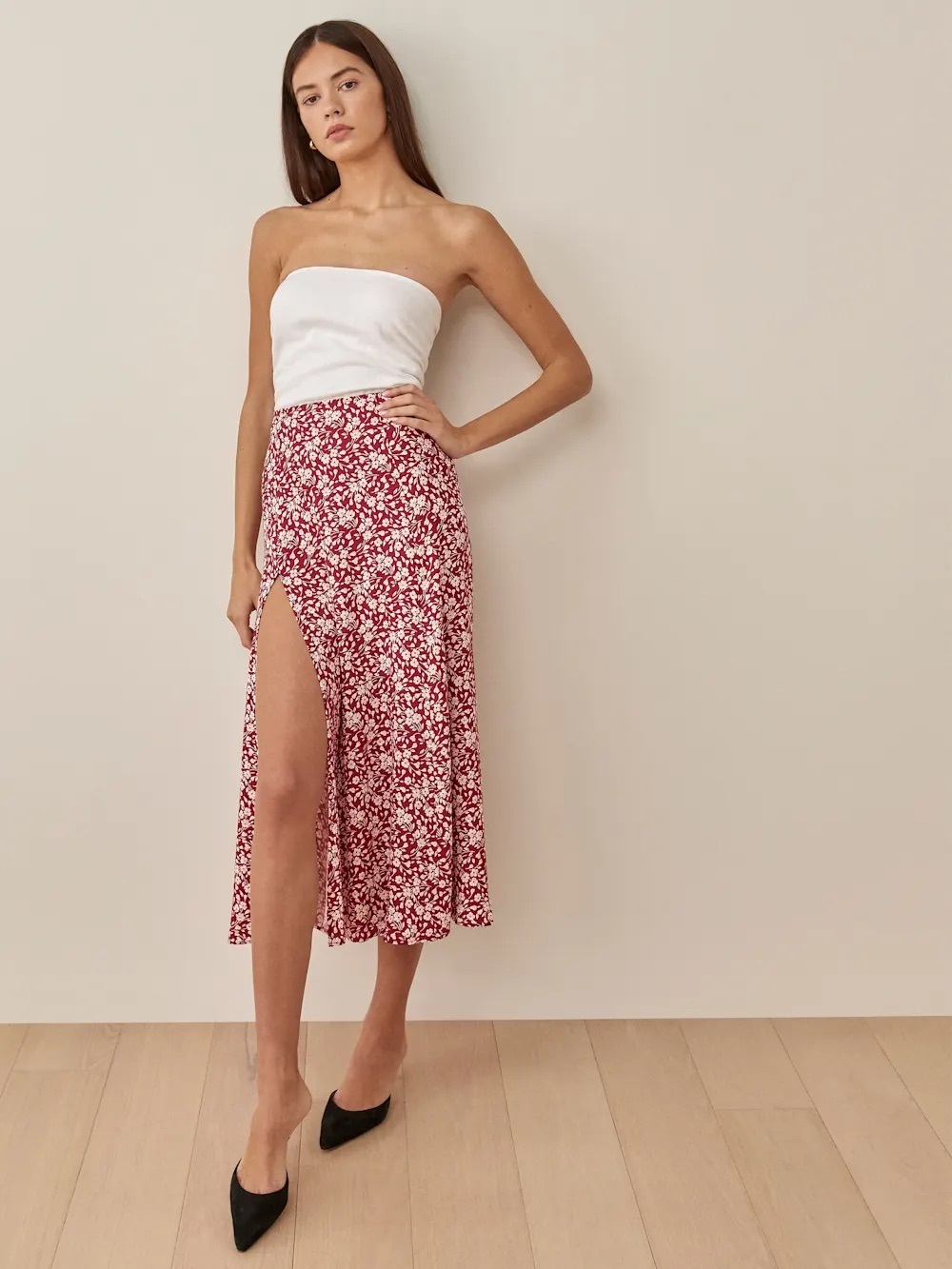 Reformation Zoe Skirt Flower Girl - Size 0